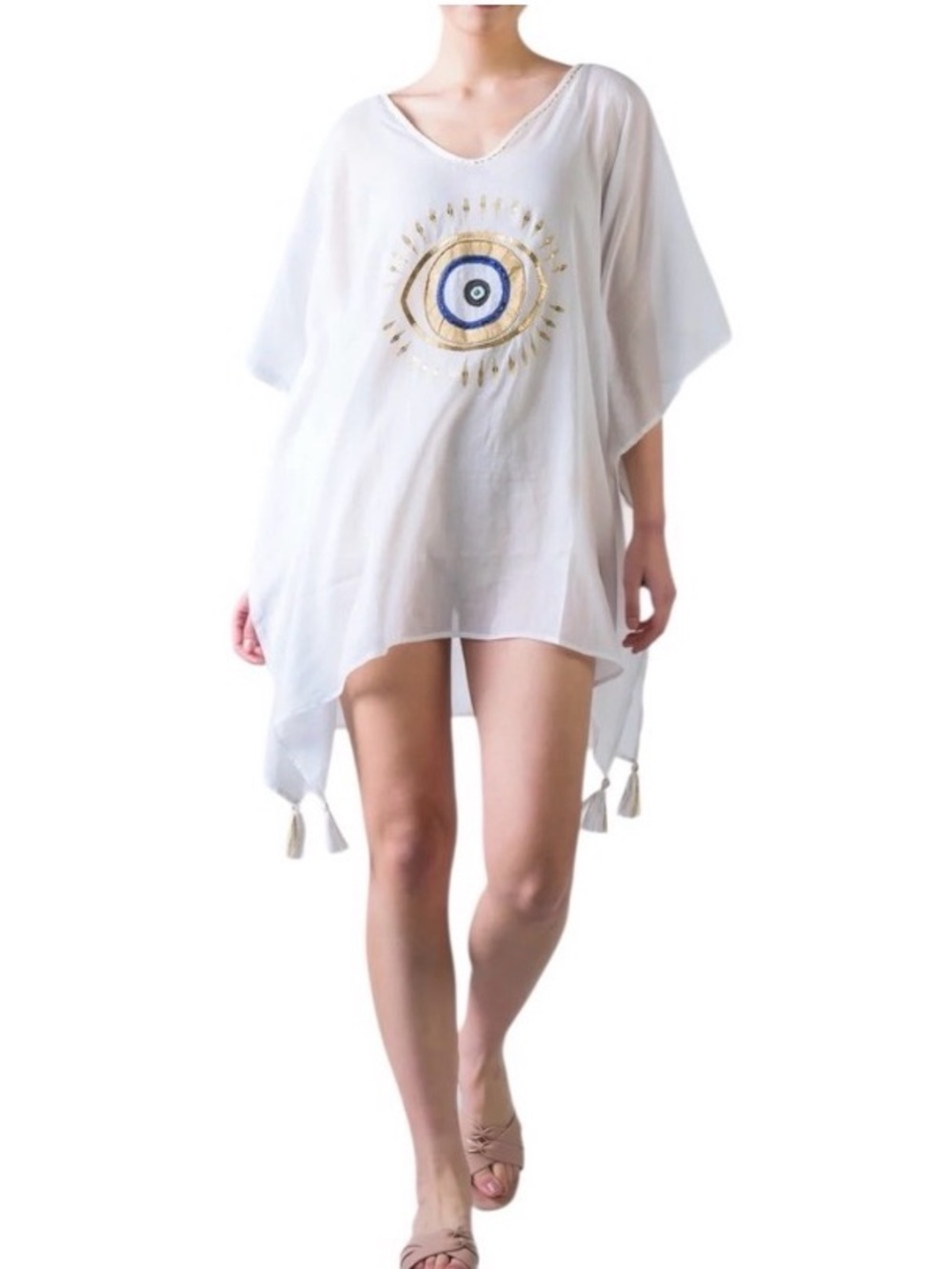 Nwt Evil Eye Kaftan/Bathing Suit Cover